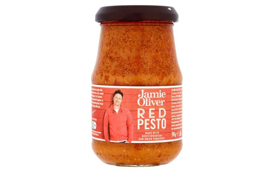 Jamie Oliver Red Pesto    Glass Jar  190 grams